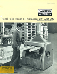 Wadkin BAO (24 inch) Thicknesser